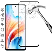 Oppo A79/A2 Full Cover Glazen Screenprotector - Zwarte Rand
