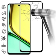 Realme C67 Full Cover Glazen Screenprotector - Zwarte Rand