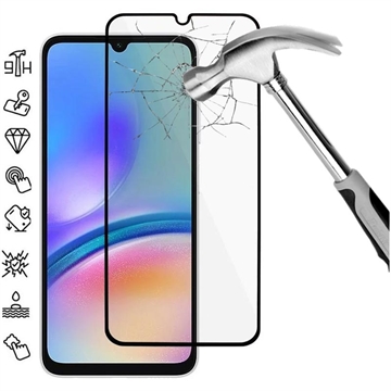 Samsung Galaxy A05s Full Cover Glazen Screenprotector - Zwarte Rand