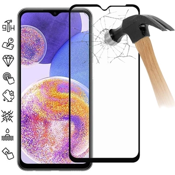 Samsung Galaxy A23 5G Full Cover Glazen Screenprotector - Zwarte Rand