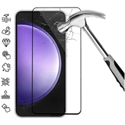 Samsung Galaxy S24 FE Full Cover Glazen Screenprotector - Zwarte Rand