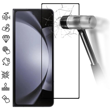 Samsung Galaxy Z Fold6 Full Cover Glazen Screenprotector - Zwarte Rand