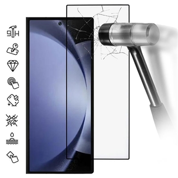 Samsung Galaxy Z Fold7 Full Cover Glazen Screenprotector - Zwarte Rand