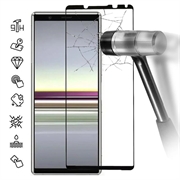 Sony Xperia 5 V Full Cover Glazen Screenprotector - Zwarte Rand