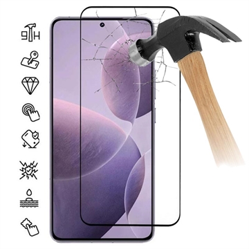 Xiaomi Redmi K70/K70 Pro/Poco F6 Pro Full Cover Glazen Screenprotector - Zwarte Rand