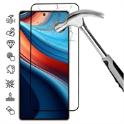 Xiaomi Redmi Note 13R Pro Full Cover Glazen Screenprotector - Zwarte Rand