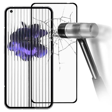 Full Cover Nothing Phone (1) Glazen Screenprotector - Zwart