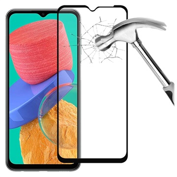 Full Cover Samsung Galaxy M33 Glazen Screenprotector - Zwart