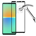 Full Cover Sony Xperia 10 IV Glazen Screenprotector - Zwart