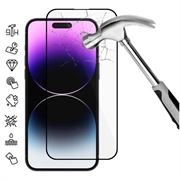 iPhone 16 Pro Max Full Cover Glazen Screenprotector - Zwarte Rand