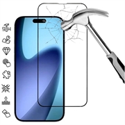 iPhone 17 Volledige Dekking Glazen Screenprotector - 9H - Zwarte rand