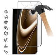 iPhone Fold Volledige Dekking Glazen Screenprotector - 9H - Zwarte rand