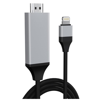 Full HD Lightning naar HDMI AV Adapter - iPhone, iPad, iPod - Zwart