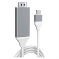 Full HD Lightning naar HDMI AV Adapter - iPhone, iPad, iPod - Wit