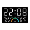 GH9007 LED-digitale wekker met vochtigheidsweergave - Zwart