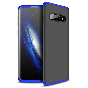 GKK Onzichtbare Samsung Galaxy S10 Cover - Blauw / Zwart