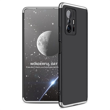 GKK Onzichtbare Xiaomi 11T/11T Pro Hoesje - Zilver / Zwart