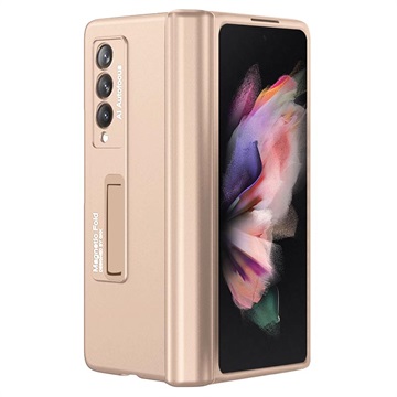 GKK Magnetic Fold Samsung Galaxy Z Fold3 5G Hybrid Case - Goud