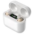 GM-912T Ergonomische CIC-hoortoestellen met oplaaddoosje - Beige / Wit