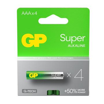 GP Super G-Tech LR03/AAA Alkaline batterijen 1000mAh