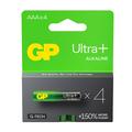 GP Ultra+ G-Tech LR03/AAA batterijen - 4 stuks.