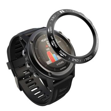 Garmin Fenix 3/3 HR Horloge Bezel Roestvrij Staal Cover - Zwart