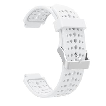 Garmin Forerunner 220/230/235/620/630/735 Soft Siliconen Band - Wit