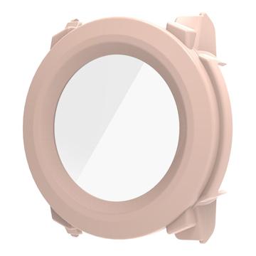 Garmin Instinct 3 Plastic Hoesje met Glazen Screenprotector - 45mm - Roze