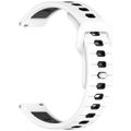 Garmin Vivoactive 6 Dual-Color Siliconen Sportband - Wit / Zwart