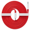 OnePlus Warp Charge USB Type-C Kabel 5481100048 - 1.5m (Geopende verpakking - Bulk) - Rood / Wit