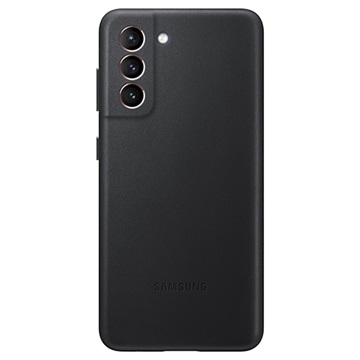 Samsung Galaxy S21 5G Leren Cover EF-VG991LBEGWW (Geopende verpakking - Uitstekend) - Zwart