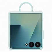 Samsung Galaxy Z Flip7 Silicone Cover met Ring EF-PF766TMEGWW - Licht cyaan