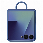Samsung Galaxy Z Flip7 Silicone Cover met Ring EF-PF766TNEGWW - Blauw