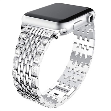Apple Watch Series 10/9/8/SE (2022)/7/SE/6/5/4/3/2/1 Glam Bandje - 42mm/41mm/40mm/38mm
