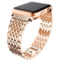 Apple Watch Series Ultra 2/Ultra/10/9/8/SE (2022)/7/SE/6/5/4/3/2/1 Glam Bandje - 49mm/45mm/44mm/42mm - Rose Gold