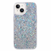 iPhone 15 Plus Glitter Flakes TPU Case