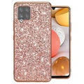 Glitter Series Samsung Galaxy A42 5G Hybrid Hoesje - Rose Gold