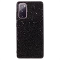 Glitter Series Samsung Galaxy S20 FE Hybrid Hoesje - Zwart