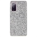 Glitter Series Samsung Galaxy S20 FE Hybrid Hoesje - Zilver