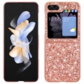 Samsung Galaxy Z Flip5 Glitter Series Hybrid Hoesje - Rose Gold
