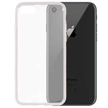 iPhone 7/8/SE (2020)/SE (2022) Glanzende TPU Hoesje - Doorzichtig