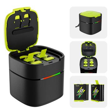 GoPro Hero 11 Telesin GP-FCK-B11 2-slot batterijlader met 2x 1750mAh batterijen