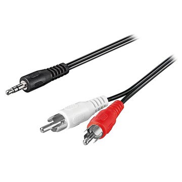 Goobay 3.5mm / 2 x RCA Audio Kabel Adapter - 1.5m