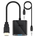 Goobay HDMI / VGA Adapter met 3.5mm AUX Kabel - Zwart