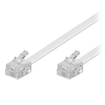 Goobay RJ11 / RJ11 4-pin Telefoon Kabel - Wit