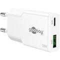 Goobay Slim USB-C PD GaN Dual Snelle Lader 30W - Wit