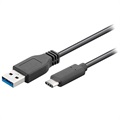 Goobay USB 3.0 / USB Type-C Kabel - 0.5m - Zwart