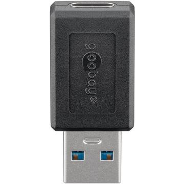 Goobay USB-C Adapter - USB-C Vrouwelijk/USB-A Mannelijk - Zwart