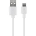 Goobay USB-C Kabel 0.5m - USB-C/USB-A - Wit
