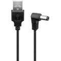 Goobay USB Cable with Power Plug 5.5x2.1mm - 1.5m (Open Box - Bulk) - Black